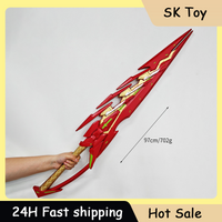 97cm Xeno Blade 2 PU Sword Cosplay Props Role-playing Outdoor Toys Flame Holy Grail Sword Ornaments Gifts