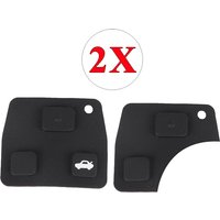 jingyuqin 2 3 Button Car Remote Key Fob Rubber Pad For Toyota /Avensis /Corolla /Lexus /Rav4 2pcs/lot