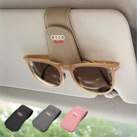 Car Sun Visor Glasses Box Sunglasses Clip Card Ticket Holder For Audi Sline A1 A3 A4 A5 A6 A7 A8 B8 B9 B6 C6 Q2 Q3 Q5 Q7 Q8 TT