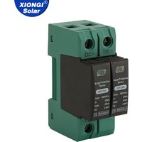 XIONGISOLAR 2P Din Rail DC SPD 600V (20KA~40KA) House SPD Surge Protector Protective Low-voltage Arrester Device