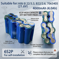 For Hilti 21.6V 18650 6S2P True 4000mAh DIY Replacement Li-ion Tool Battery Core CPC B18 B22 1800-A22 SID 22-A SFH 22-A