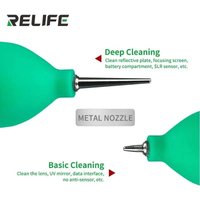 RELIFE RL-043A 2 In 1 Portable Mobile Phone Repair Dust Cleaner Detailed Cleaning Tool for Screen and Lens Air Blower Ball