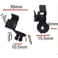 2pcs Hood Bonnet Lever Retaining Clip Pivot Link Bracket For Suzuki Alto Splash Swift 09209M09L02 Plastic Clip