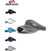 AliExpress nofoxo NOFOXO Breathable Empty Top Hat Summer Sun Protection Hats Outdoor Travel Cycling Running Sports Golf Visor Cap For Men Women