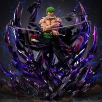 JT One Piece Roronoa Zoro Haki Burst Demon Spirit Anime Figure Collectible Statue Desktop Decoration Birthday Gift For Boys