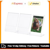 3 pcs 3” L-shape Acrylic Photo Frame Transparent Mini Stand for Fujifilm Instax Mini 8 8+ 70 7s 90 25 26 50s 9 SP-1 SP-2 Film
