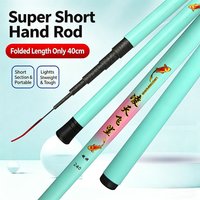 Durable Ultralight Telescopic Fishing Rod Travel Portable Stream Hand Pole Mini SuperHard Carp Feeder Fishing