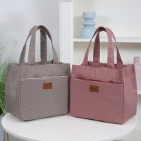 DLIU, New style, thickened fabric, checkered pattern, commuting tote bag, lunch box storage bag, lunch bag, miscellaneous bag