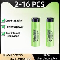 NCR18650 3400mAh battery brand new original NCR18650 3.7V 18650 3400mAh rechargeable lithium battery flashlight flat head batter