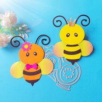 New bee metal cutting dies with crown DIY scrapbook card photo album decoration embossing crafts