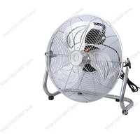 16-inch floor fan Commercial industrial powerful three-speed desktop floor fan Movable and convenient aluminum leaf electric fan