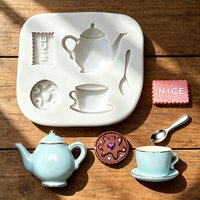 Biscuits Coffee Teapot Silicone Sugarcraft Mold Chocolate Cupcake Baking Fondant Cake Decorating Tools