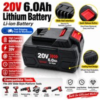 Akumulator litowy 20 V, 6,0 Ah, zamiennik do narzędzi Parkside X20V Team, pasuje do modeli PAP20 A1 A3 B1 B3 PAPS208 A1, system wielopoziomowej ochrony BMS, szybka wysyłka z magazynu w UE.