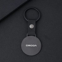 1Pc Durable Leather Car Keychain for Chery Omoda 5 Pro 9 EV PHEV 2025 S5 S7 O5 Stainless Steel Anti-Lost Key Ring Auto Interior