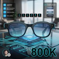 NAIWO NEW Smart Glasses 4K 13MP With Camera Video Recording AI Photo Recognition Bluetooth Call Translation Voice Sunglasses Men