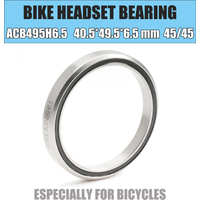 ACB495H6.5 1PC Road Bike Headset Bearings 40.5*49.5*6.5 mm 45/45 Degree Chrome Steel Tapered Upper Lower ACB Bearing Set