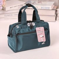 Snoopy Embroidered Boston Bag Women's Cute Japanese Style Handbag Crossbody Zipper Versatile Commute Daily Casual Bag