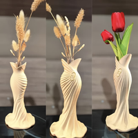 Elegant Dress Vase Exquisite High-End Style Floral Decoration Vase Bedside Table Floral Decoration Vase