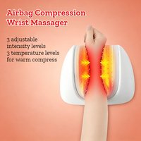 Airbag Compression Wrist Massager Bionic Wireless Portable Noiseless Heating Ergonomic Wrist Massager Relaxation Treatment
