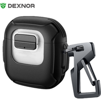 Dexnor for Bose QuietComfort Earbuds II & Ultra Earbuds, Secure Lock Clip Rugged Bumper Shockproof Case with Carabiner & Keyring