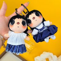 Yuy Manga Little Plush Doll Set Cute Doll Keychain Decorative Small Pendant