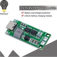 2S 3S 4S Type-C To 8.4V 12.6V 16.8V Step-Up Boost LiPo Polymer Li-Ion Charger 7.4V 11.1V 14.8V 18650 Lithium Battery