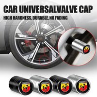 4Pcs Car Tire Valve Stems Cap Aluminum Wheel Stem Air Caps For Abarth 695 595 500 124 500 C Punto 125 500 595 695 Accessories