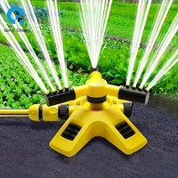 Sprinkler 360-degree Automatic Rotary Nursery Irrigation Rotary Three-pronged Sprinkler in Series Watering Flowers Sprinkler