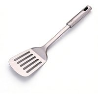 Stainless Steel Cooking Spatula Metal Turner Slotted Tool Kitchen Utensil for Flipping Eggs Burgers Pancakes Dishwasher Safe