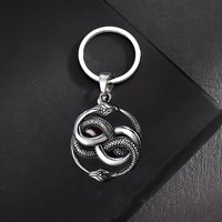 Nordic Celtic Knot Snake Pendant Keychain, unique keychain for handbags, backpacks, travel accessories