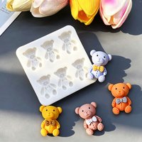 Bear Silicone Sugarcraft Mold Resin Tools Cupcake Baking Mould Fondant Cake Decorating Tools