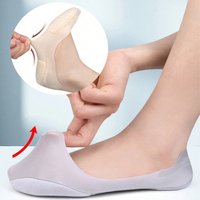 1/2PAIRS Women's 3D Anti-Slip Low-Cut Boat Socks,Comfortable Invisible Liner Boat Socks, Soft Sponge Cushioning Shock Absorption