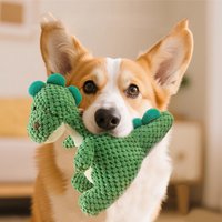 Wholesale Large Dinosaur Plush Dog Toys for Big Dogs - Bite-Resistant Sound-Making & Boredom-Relieving Cross-Border Hot Seller
