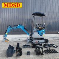 Customized 0.8-3 Ton Mini Excavator Kubota Engine CE EPA Crawler Digger Multifunctional Farm Digger Free Shipping Fast Deliver