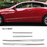 For Mercedes E Class W207 C207 Car Door Chrome Trim Fender Side Skirts Molding 2078810132 A2078810232 a2077270122 2077270222