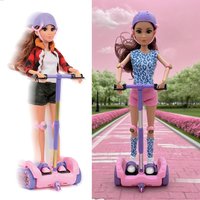 AliExpress NONE Fashion Doll Hoverboard Balance Bike Safety Gear Set 11.5-inch Doll Accessory Toy Remote Controlled Forward/Backward Rotation
