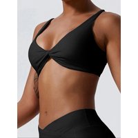 Sports Bra Shockproof Push Up Gym Top Women Quick-Dry Yoga Clothes Pleated Design Brassiere Workout Crop Top Female