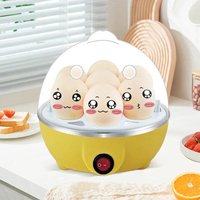 Automatic Shut Off Electric Egg Cooker for 7 Eggs Steamer Multi-Functional Breakfast Appliance for Custard Boiled Poached Eggs