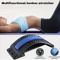 Back Pain Relief Stretcher 4 Level Adjustable Lumbar Support Board Back Corrector For Home Office Use Pain Relief Tool