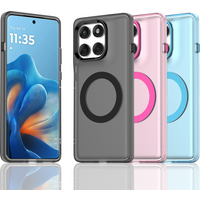 Magnetic Wireless Charging Case For Motorola Edge 60 Fusion Pro 50 Neo G35 G56 G86 Cover Candy Colors Transparent Back Shell