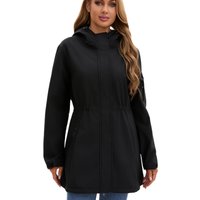 New European and American hooded mid length, fashionable jacket, women's jacket
