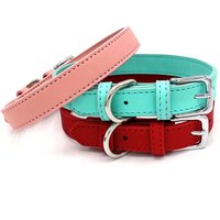 ZK30 Comfortable skin-feeling leather pet collar small and medium-sized dog neck collar cat collar for pets