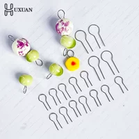 50/100pcs High Temperature Resistant Material Hanging Burning Needle Ring Ceramic Jewelry Hanging Burning Tool U-shaped Hook