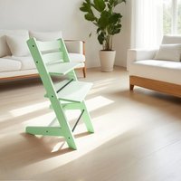 Boys' and Girls' Children's High Chair Solid Wood Multi-Function Adjustable High Chair Eco-Friendly Paint Baby High Chair