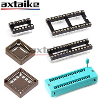 DIP 6P 8Pin 14Pin 16Pin 18P 20P 24P 28P 32P 40Pin PLCC32/44 IC Lock Seat Socket Test IC Sockets Solder Type Connector Chip Base