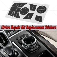 Wear Repair Decals for BMW iDrive Panel Buttons & Rotary Knob (Fits 3/5 Series)