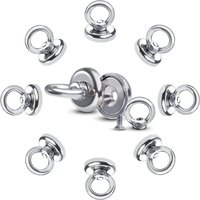 25mm Super Strong Neodymium Magnet Hooks with Countersunk Hole Eyebolt, Magnet with Hooks for Home Kitchen Workplace