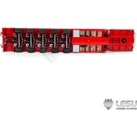 LS-A0055 LESU 1/14 Hydraulic Low Loader Semi-Trailer Five-Axle Slave Steering Axle for Engineering Model