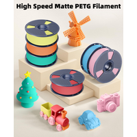 JAYO 5,5KG Hochgeschwindigkeits-Mattes PETG 3D-Drucker-Filament, hohe Durchflussgeschwindigkeit 50-600mm/s, Matteffekt PETG 3D-Druckmaterialien für 3D-Drucker & 3D-Stifte