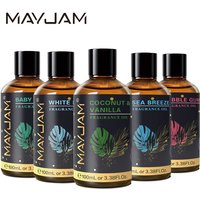MAYJAM 100ml Fragrance Oils For Humidifier Diffuser DIY Candle Coconut Vanilla White Musk Bubble Gum Sea Breeze Baby Powder